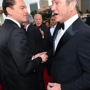Leonardo DiCaprio and Mel Gibson