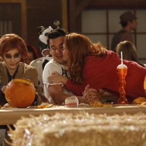 Still of Zooey Deschanel Maria Thayer and Jake Johnson in New Girl 2011