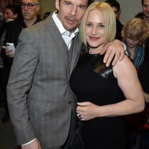 Patricia Arquette and Ethan Hawke at event of Vaikyste 2014