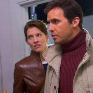 Tricia Helfer (Stephanie Jacobs) and Billy Zane (Dr. Taylor Briggs), starring in 