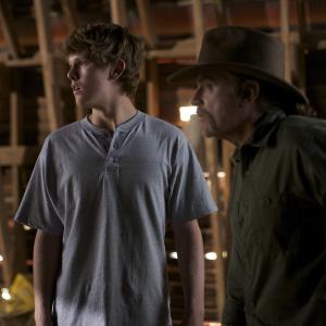 Spencer Daniels and Brad Dourif on the set of Last Kind Words