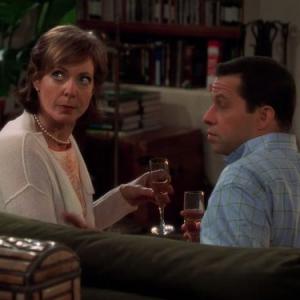 Still of Jon Cryer and Allison Janney in Two and a Half Men 2003