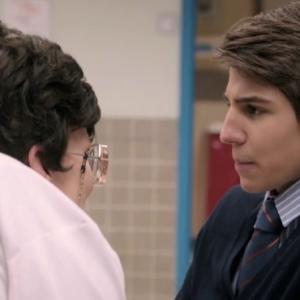 Michael Grant with Megan Mullally on Childrens Hospital