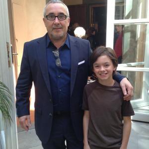 Reese with White Shoe Director Mauro Borrelli at the the film lectures Florence Italy 2013