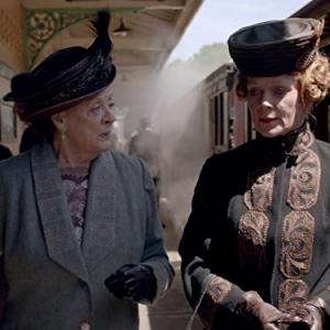 Still of Maggie Smith and Samantha Bond in Downton Abbey (2010)