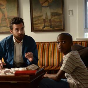 Still of Jake Johnson and Akinsola Aribo in The Pretty One 2013