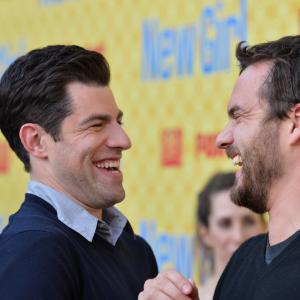 Max Greenfield and Jake Johnson at event of New Girl 2011
