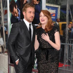 Ryan Gosling and Emma Stone at event of Kvaila, beprotiska meile (2011)