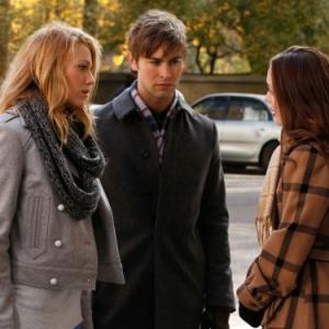 Still of Blake Lively Leighton Meester and Chace Crawford in Liezuvautoja 2007