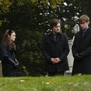 Still of Leighton Meester Chace Crawford and Ed Westwick in Liezuvautoja 2007