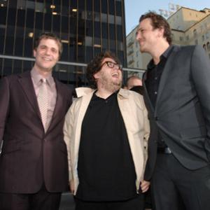 Jason Segel, Nicholas Stoller and Jonah Hill at event of Forgetting Sarah Marshall (2008)