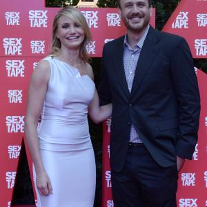 Cameron Diaz and Jason Segel at event of Sex Tape 2014