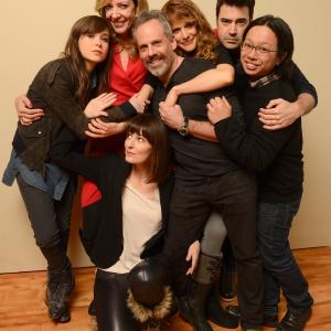 Allison Janney, Ron Livingston, Josh Pais, Ellen Page, Lynn Shelton and Tomo Nakayama at event of Touchy Feely (2013)