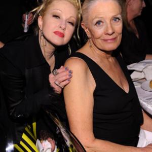 Vanessa Redgrave and Cyndi Lauper