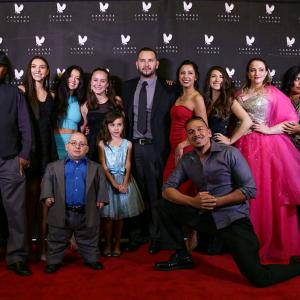 Joe Lujan and the entire cast at the Atelophobia Premier in Las vegas