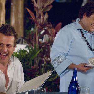 Still of Jason Segel and Jonah Hill in Forgetting Sarah Marshall (2008)