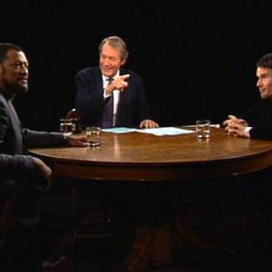 Still of Ethan Hawke Laurence Fishburne and Charlie Rose in Charlie Rose 1991