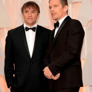 Ethan Hawke and Richard Linklater at event of The Oscars 2015
