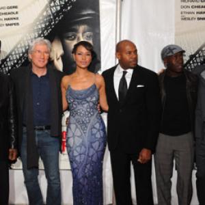 Richard Gere, Ethan Hawke, Don Cheadle, Wesley Snipes, Antoine Fuqua and Shannon Kane at event of Brooklyn's Finest (2009)