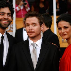 Emmanuelle Chriqui, Adrian Grenier and Kevin Connolly at event of 14th Annual Screen Actors Guild Awards (2008)