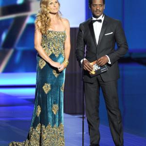 Blair Underwood and Connie Britton at event of The 65th Primetime Emmy Awards 2013