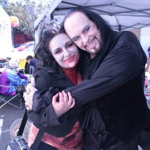 M. Nessk & SYFY's MONSTER MAN Cleve A. Hall at Seattle Zombie Walk
