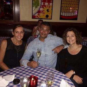 Team dinner in New York with my clients Me Actor and Script Consultant Said William Legue and Actress Elise Rovinsky