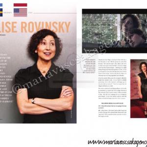 My client Actress Elise Rovinsky in a 4 pg spread in Hollywood Weekly Magazine July issue 2015
