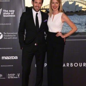 Tim Ross and Kristina Brew at the Sydney premiere of Aida