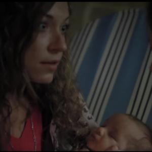 Svetlana Litvinchuk as Lana with Brytnee Ratledge as Lucy and Leander WartesHernandez as the baby in a still from the film Sisterhood AKA Only Women Bleed Director of Photography Jevon Campisi Directed by Martin Palmer