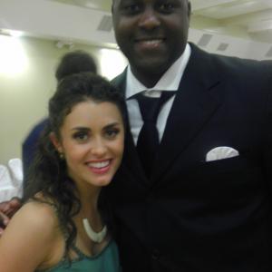 On set of DANCE OFF with Kathryn McCormick and Kenny Ray Powell