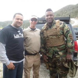 On Set at Burro Canyon,Azusa California with Brian T.Hoffman,William Snow and Kenny Ray Powell