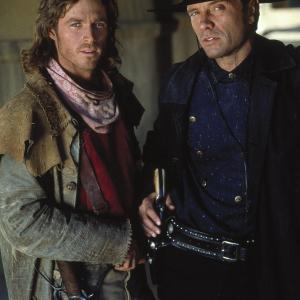 Still of Michael Biehn and Eric Close in The Magnificent Seven 1998