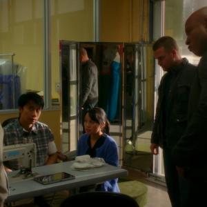 Still of Christopher Khai Chris ODonnell LL Cool J Dan Lauria and VyVy Nguyen in NCIS Los Angeles