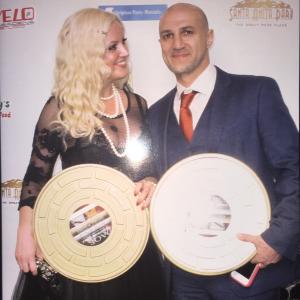 AWARD WINNER ACTRESS OF THE YEARInternational AOF Fest 2015 with AWARD WINNER Nabi Zee