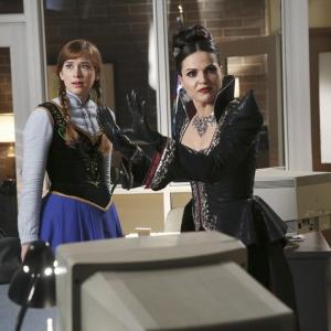 Still of Lana Parrilla and Elizabeth Lail in Once Upon a Time (2011)