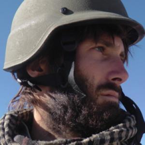 Matthew VanDyke in Afghanistan filming Warzone Bikers