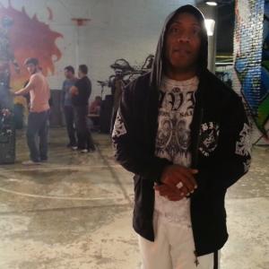 On the set of TK500 video shoot