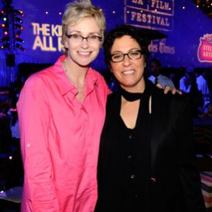 Lisa Cholodenko and Jane Lynch at event of The Kids Are All Right 2010