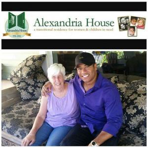 Mandell Frazier is a proud supporter of Alexandria House a nonprofit transitional residence for women and children in need Hes seen here with Founder Sister Judy Vaughan Alexandria House  Los Angeles CA