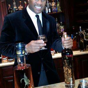 Mandell Frazier on set for Jackie Christies Bossard Cognac Commercial Shoot
