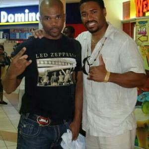Darryl DMC McDaniels of RUNDMC and Mandell Frazier Montego Bay Jamaica
