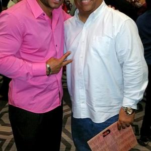 WriterDirector Don B Welch and Mandell Frazier at event of Supreme Partners LIVE Benefit Concert Sheraton Gateway Los Angeles Hotel  Los Angeles CA