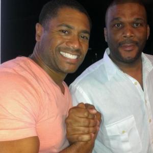 Tyler Perry and Mandell Frazier at event of Tom Joyner Foundation Fantastic Voyage Caribbean Cruise Grand Turk Island