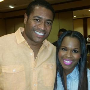 Myesha Chaney Oxygens Preachers of LA and Mandell Frazier at event of Urban Network Digital Conference Crowne Plaza Hotel  San Diego CA