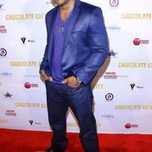 Mandell Frazier on the Red Carpet at event of Chocolate City Movie Premiere Crest Theatre  Los Angeles CA