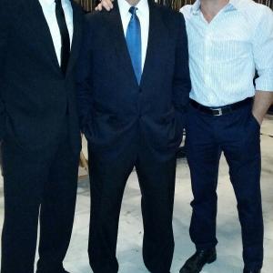 Eric Braeden (Victor Newman), Sean Carrigan and Mandell Frazier on set of CBS's 
