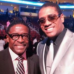 Grammy Awardwinning RB singer Gerald Alston Lead singer of The Manhattans and Mandell Frazier at event of the 30th Annual Stellar Gospel Music Awards The Orleans Arena  Las Vegas NV