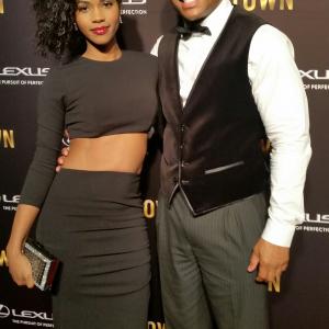Actress Alicia Monet Caldwell and Mandell Frazier on the Red Carpet at event of 