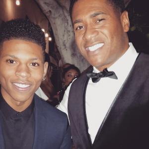 Bryshere Y Gray FOXs Empire and Mandell Frazier at event of 2015 UPTOWN PreOscars Gala celebrating producerdirector Lee Daniels Fig  Olive Restaurant  West Hollywood CA